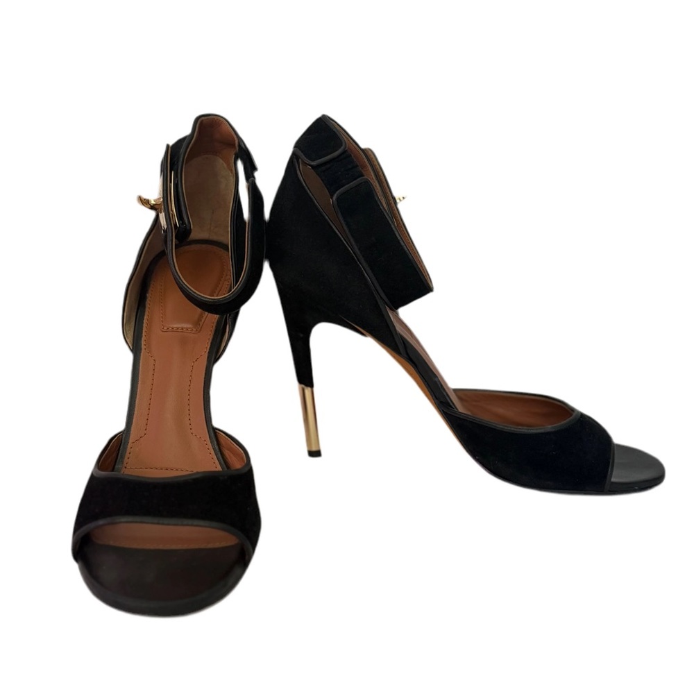 Givenchy Black and Gold High Heel Sandals